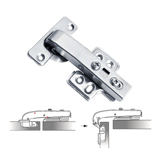 [BISAGRA 90 LENTO] BISAGRA ESQUINERA 90 CLIP-ON CIERRE LENTO ECO