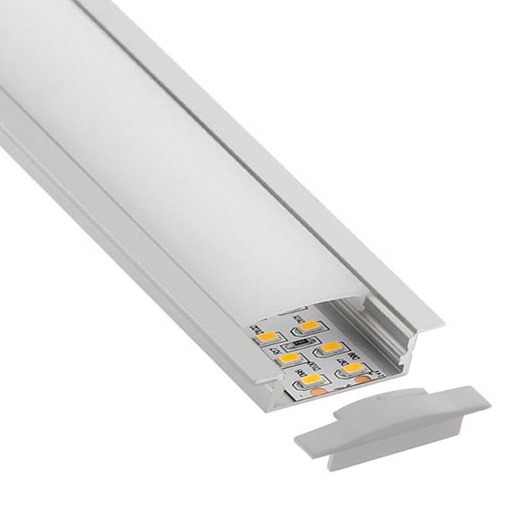 [PERFIL LED EMB ALU 3] PERFIL LED EMBUTIR ALUMINIO PEAL145145B 3M NATURICA