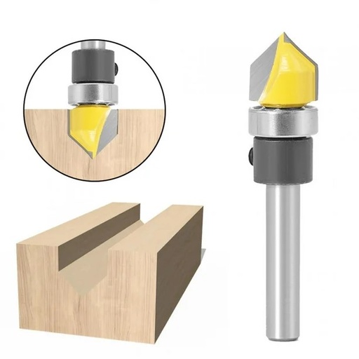 [CUCHILLA 1/4X1/2/1/4] CUCHILLA COPIADORA CARBURO 1/4X1/2X1/4  RANURA V AMARILLO