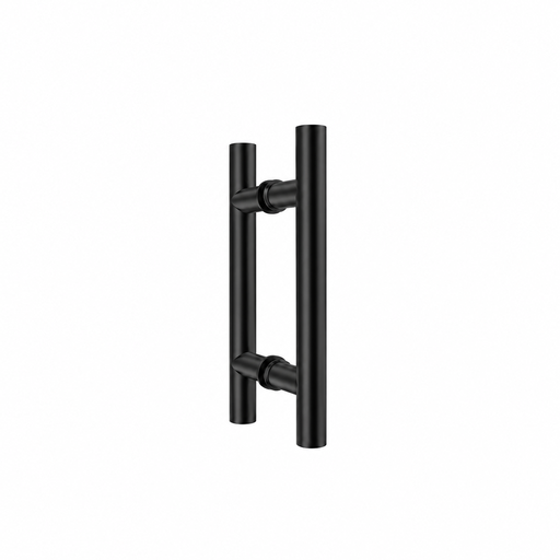[MANILLON 30 RED YALE] MANILLON REDONDO CENTRO 20CM-LARGO 30CM INOX 304 NEGRO PAR YALE