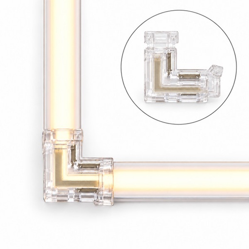 [CONECTOR ESCUA L 24V] CONECTOR ESCUADRA L TIRA LED 8MM 24V IT0001 RV 