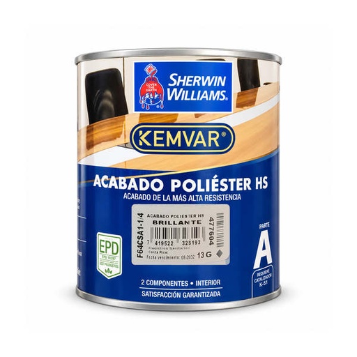 [F64CSA1-1/4] ACABADO POLIESTER HS BRILLANTE F64CSA1-1/4 SHERWIN WILLIAMS